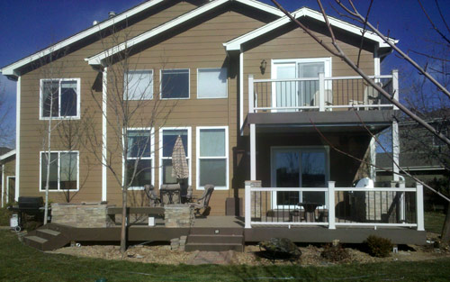 Custom deck construction in Denver Colorado by Mountain View Corporation