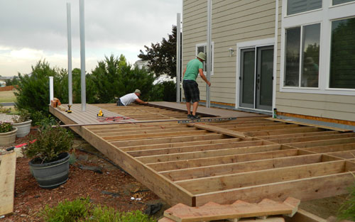 deck construction in Boulder Colorado by Mountain View Corporation